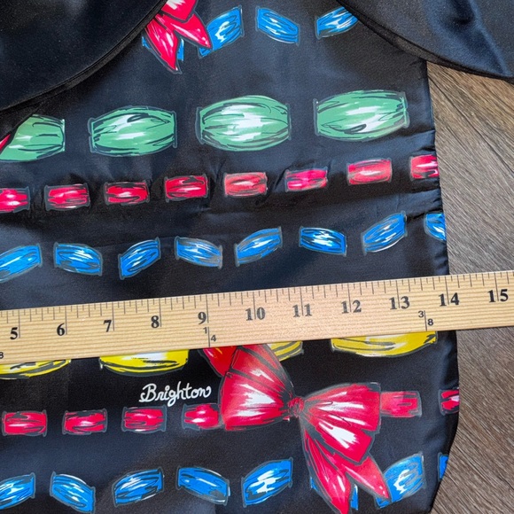 Brighton "Take a Beau" large tote bag with a black bow like new - Picture 5 of 7